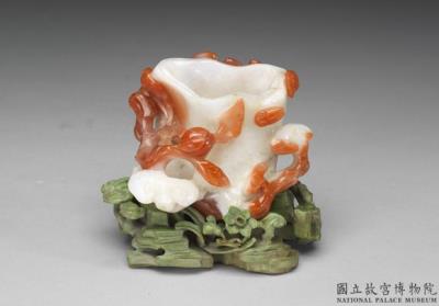 图片[2]-Agate washer in the form of a peach tree trunk, Qing dynasty (1644-1911)-China Archive